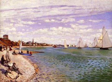  Saint Painting - Regatta at SainteAdresse Claude Monet